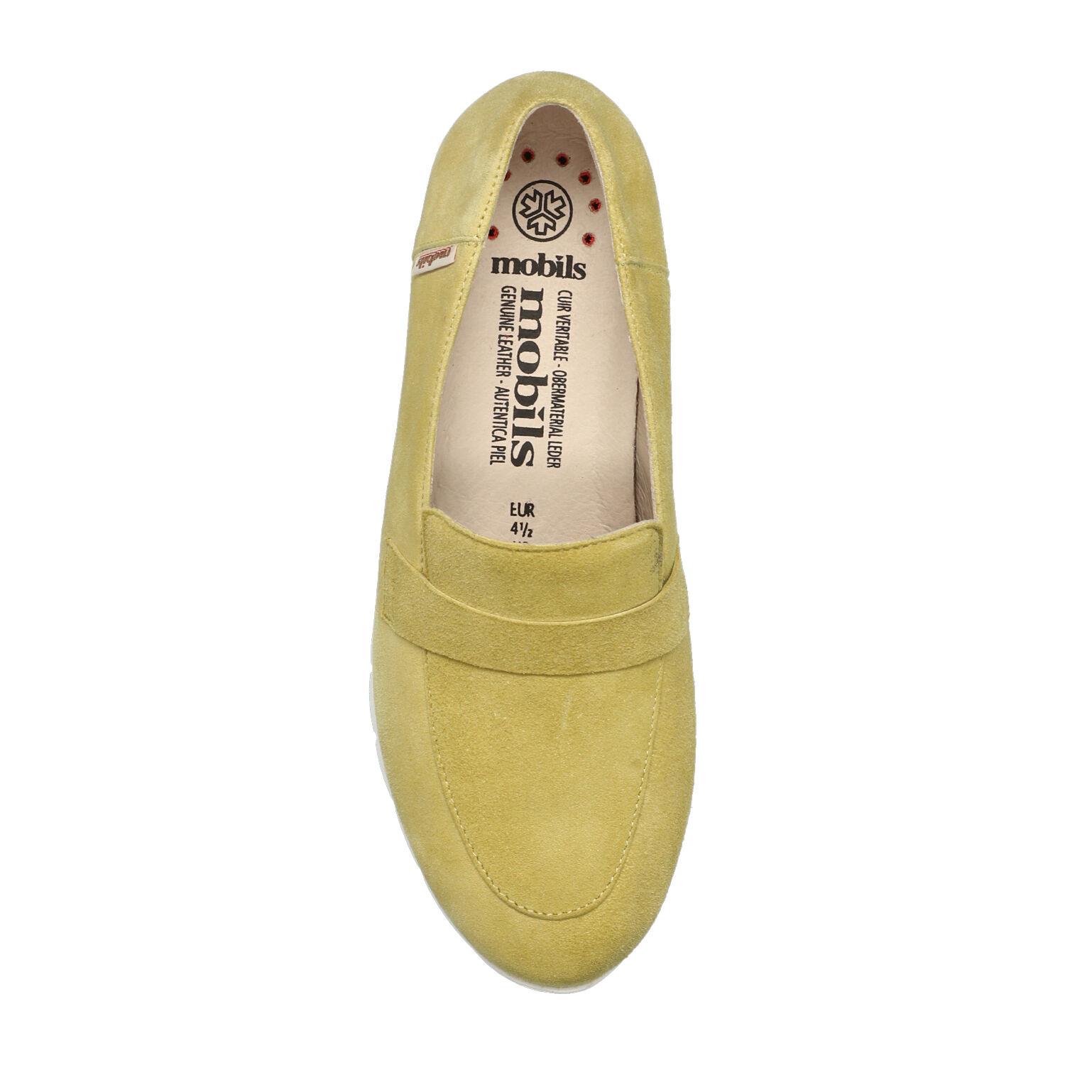 mocassins femme modèle Dixie jaune citron - Mephisto